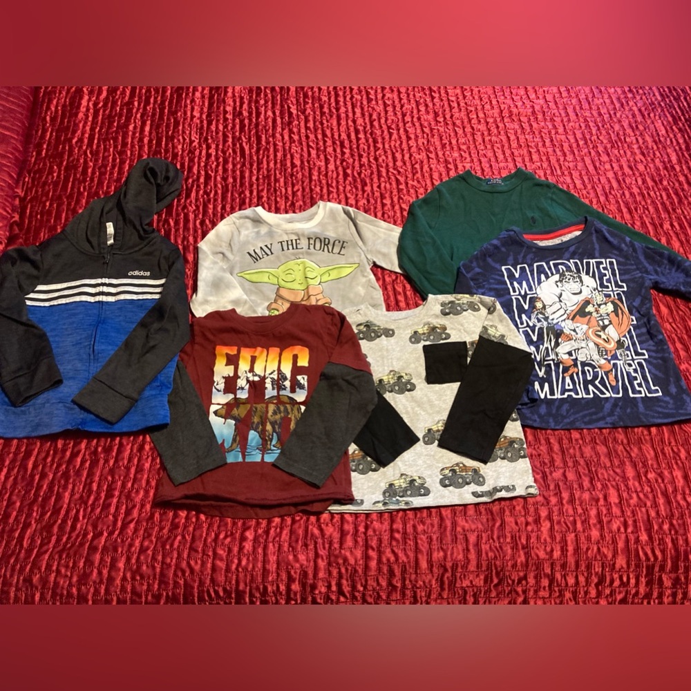Boys shirt bundle 
Size 4T
Includes 6 shirts!!